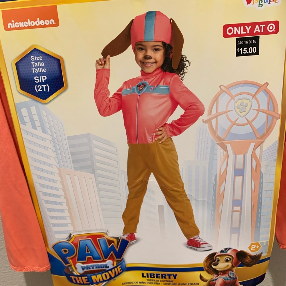 Paw Patrol Liberty costume. Size 2T S/P.